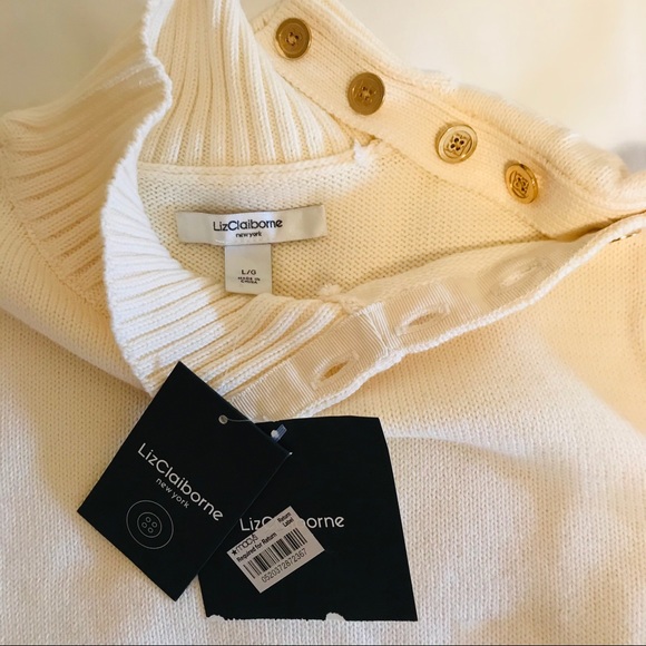 Liz Claiborne 100% cotton long sleeve sweater - Picture 2 of 11